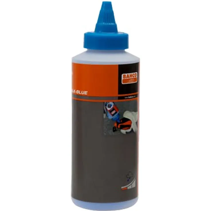 Bahco 227 g Kreidepulver-Tube, Blau mit Feuchtigkeitsanzeige für Schlagschnur