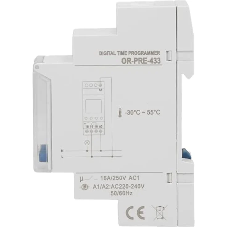 Orno OR-PRE-433, Zeitschaltuhr mit 52 Programmen, LCD-Display, 3 Menüsprachen, DIN TH-35mm, sehr hohe Flexibilität – Bild 6