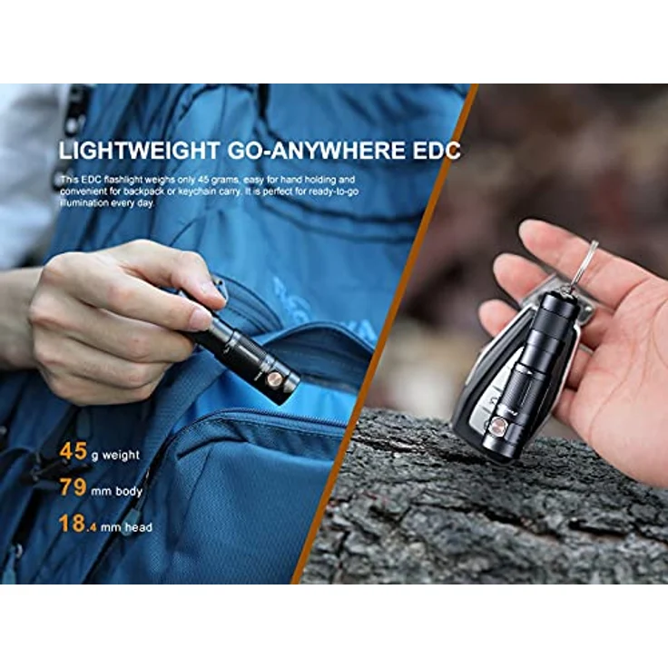 Fenix Schlüsselbund 600 lm Taschenlampe, FNX E09R – Bild 6