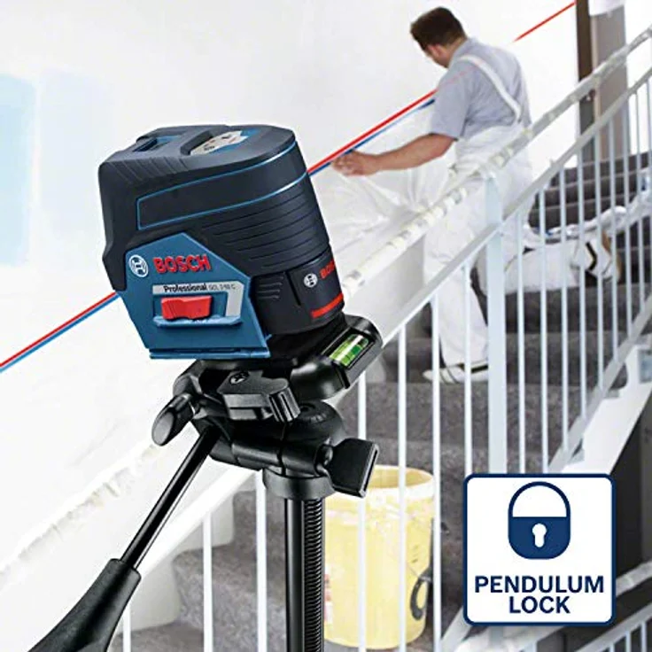 Bosch Professional 12V System Linienlaser GCL 2-50 C (1x Akku 12V + Ladegerät, roter Laser, Innenbereich, mit App-Funktion, Halterung, Klammer, Arbeitsbereich: bis 20 m, in L-BOXX) – Bild 4