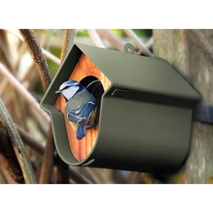Elles Erdnussbutter-Bude Vogelfutterspender I Wiederverwendbares Futterhäuschen wetterfest & robust | Für Elles Erdnussbutter | Anziehungspunkt für Wildvögel im Garten & Balkon | Ganzjahresfütterung – Bild 2