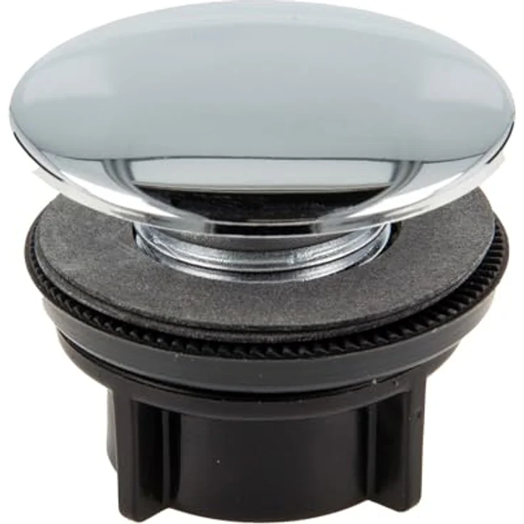 tecuro Hahnlochstopfen Deckrosette Ø 42 mm, verchromt mit Kunststoffmutter und KS-Klemmring – Bild 1