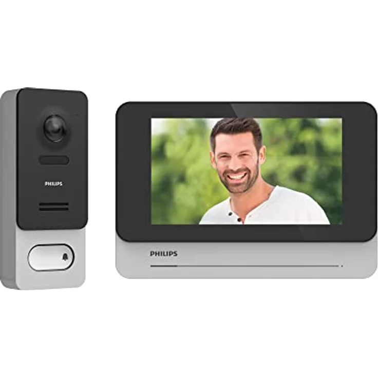 Philips - WelcomeEye Wireless 7 Zoll (17,8 cm) Touchscreen-Video-Türsprechanlage – Philips – Entfernung 350 m – 531039 – Bild 1