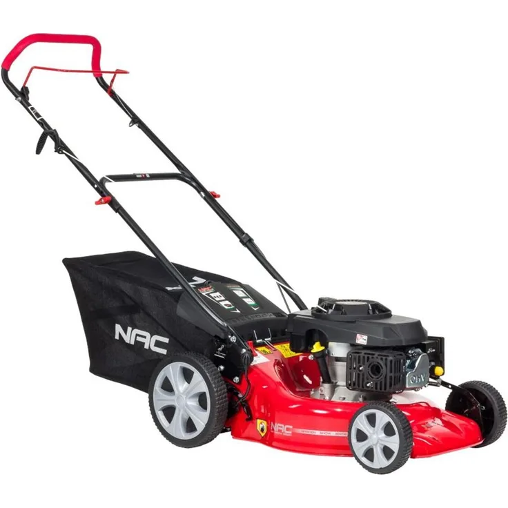 NAC 146Cc LP46-146-H-NG Benzinmäher, 46 cm Schnittbreite, 146 cm³ Hubraum, 60-Liter-Behälter, Mulchfunktion