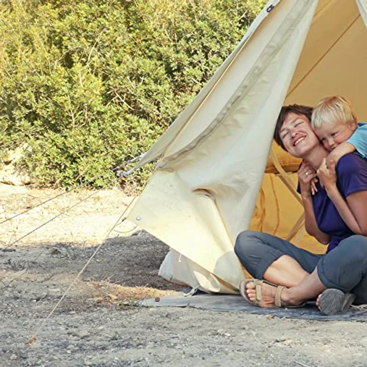 Relaxdays Bodenanker, 25er Set, Rostbeständig, Angeschrägte Enden, Zum Einschlagen, 15cm lang, Verzinkter Stahl, Silber – Bild 3