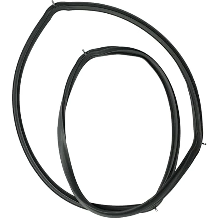 vhbw Türdichtung für Siemens HB33GB550J/61, passgenau, schwarz, temperaturbeständig, mit 90° Winkelhaken – Bild 2