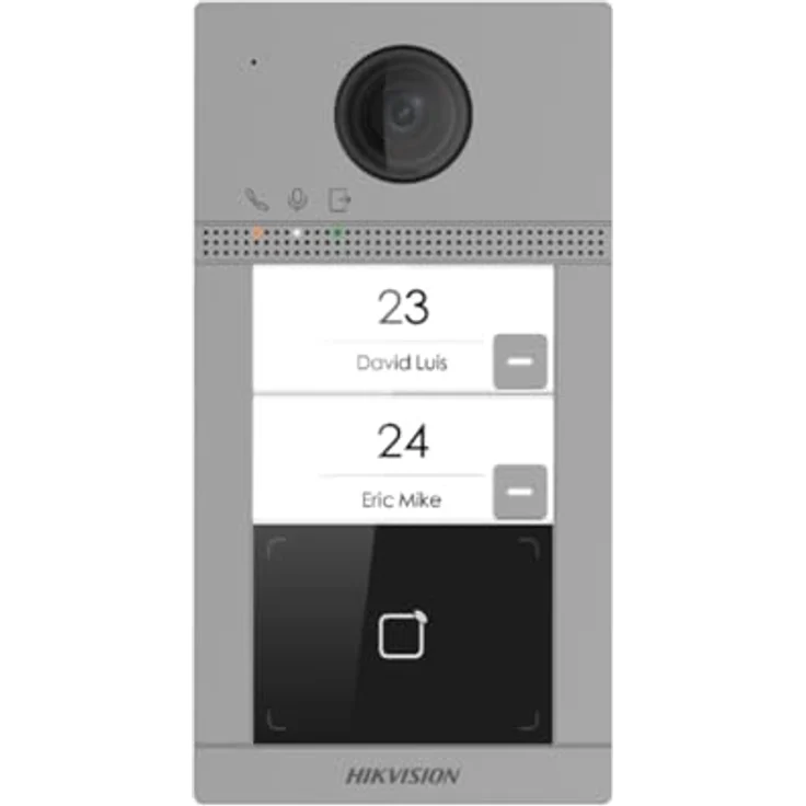 Hikvision DS-KV8213-WME1(C)/Europe BV, professionelle Intercom Videogegensprechanlage mit kabelgebundenem Lautsprecher, Wandmontage und echounterdrückendem Mikrofon – Bild 2