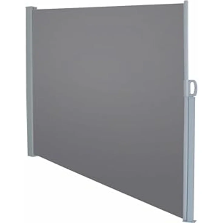 DELUKE OLYP Seitenmarkise, anthrazit, ausziehbar, Sichtschutz aus Polyester mit Aluminium- und Stahlrahmen, für Terrasse/Balkon – Bild 3