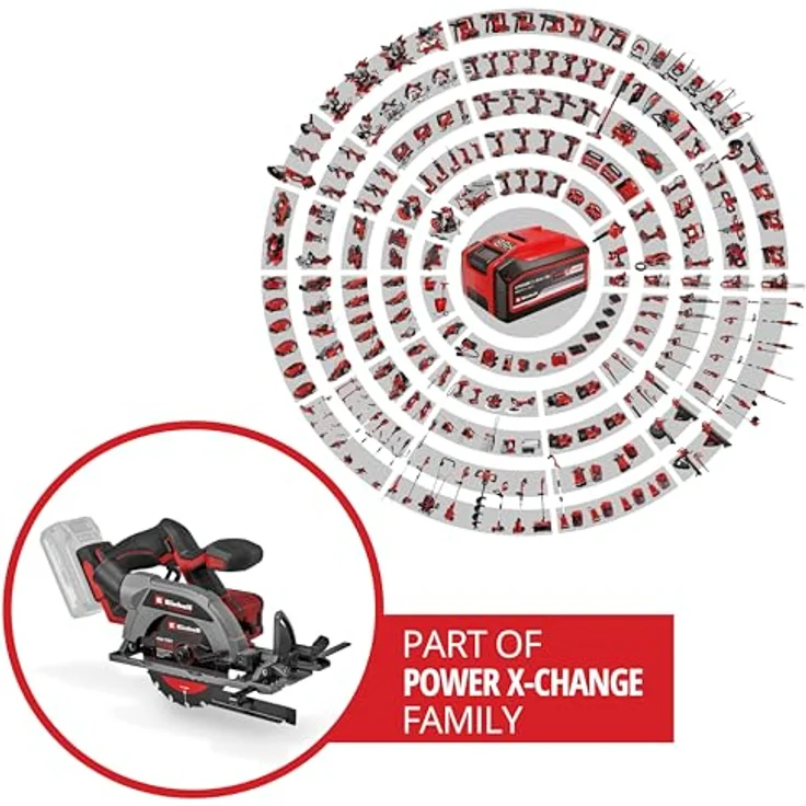 Einhell Professional Akku-Handkreissäge TP-CS 18/136-C Li BL, Brushless Motor, 51 mm Schnitttiefe, werkzeuglose Einstellung, Solo Power X-Change (18 V, Ø 136 mm Sägeblatt) – Bild 2