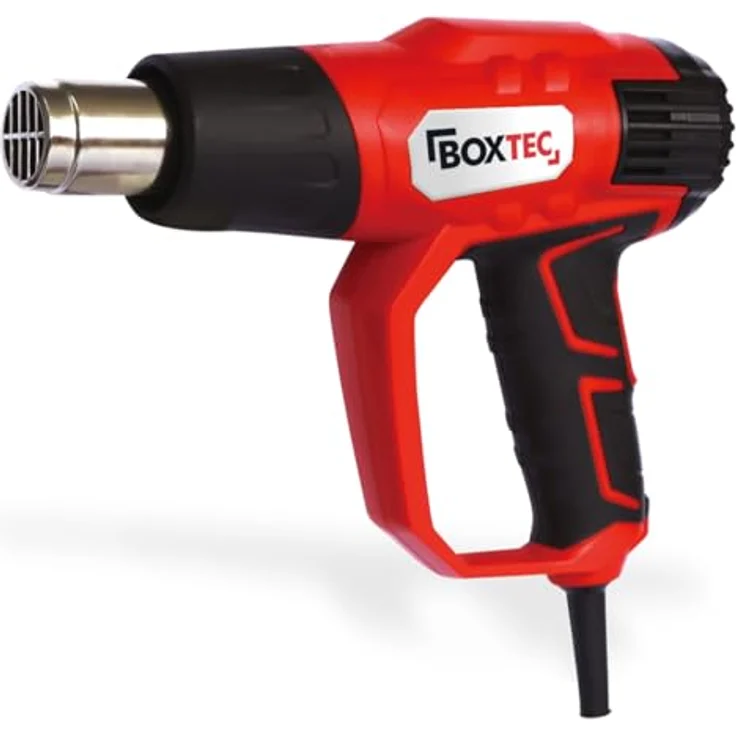 BOXTEC Heat Gun DIGITAL Heißluftpistole HL 2020, 2000 W, Temperaturregelung stufenlos 50°C-600°C, Digitaldisplay, SET mit Koffer – Bild 2
