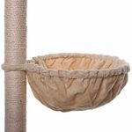 lionto Liegemulde für Kratzbäume 40 cm Durchmesser, 25 cm Tiefe beige