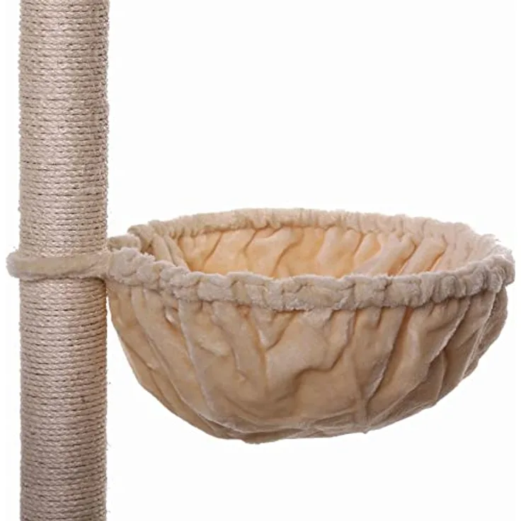 lionto Liegemulde für Kratzbäume 40 cm Durchmesser, 25 cm Tiefe beige