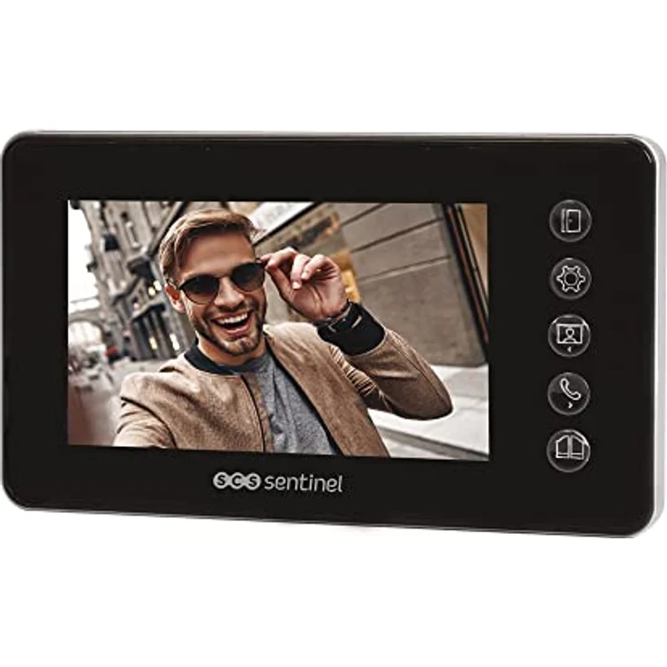 SCS Sentinel Prim'VisioFirst 4.3, Verkabelte Video-Türsprechanlage mit Nachtsicht, Aluminium-Front, 4.3" Monitor, IP44, Vandalensicherung – Bild 2