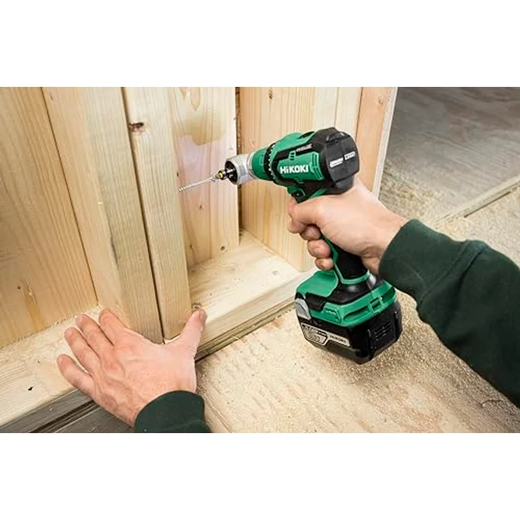 HiKOKI Akku Bohrschrauber Quick 18V, bürstenloser Motor, 55 Nm, LED-Licht, inklusive Zubehör Koffer HSC II DS18DDQWRZ – Bild 3