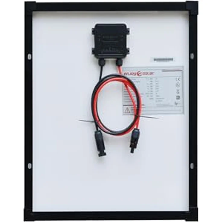 EnjoySolar Solarpanel monokristallin 30W 12V, 182 mm PERC-Zellen, schwarzer Rahmen, 0% MwSt, 25 Jahre Leistungsgarantie – Bild 3