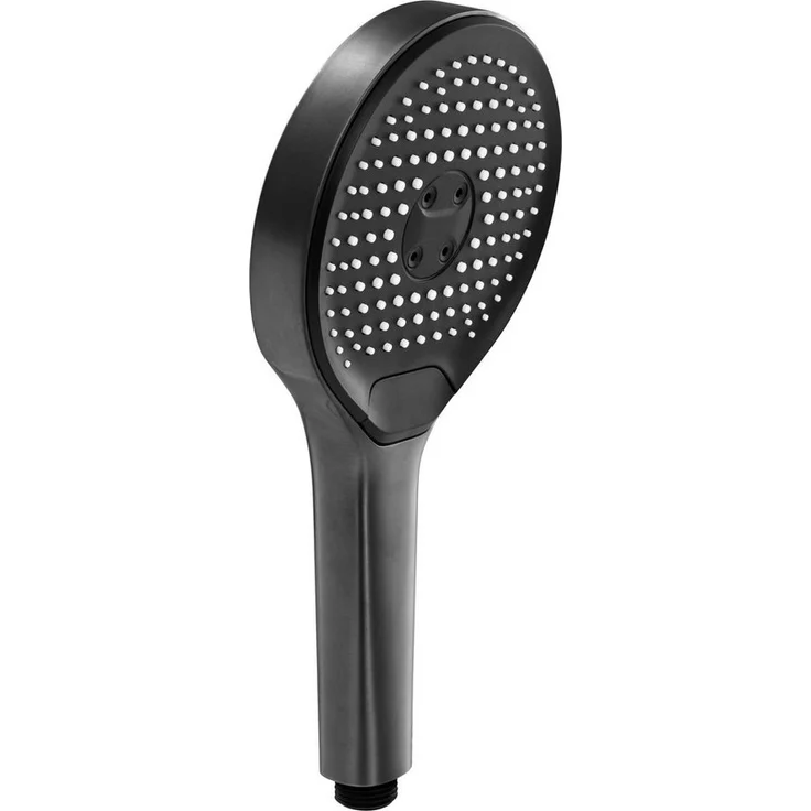 SCHÖNER WOHNEN-Kollektion Handbrause GLAIA, wassersparender Duschkopf rund in Chrom, 3 Strahlarten, Industrial Design