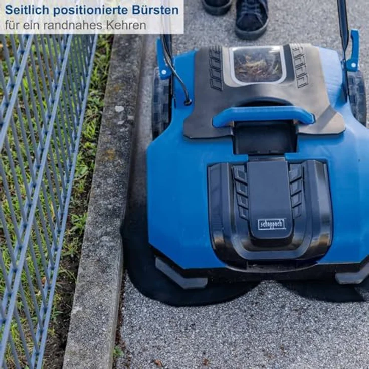 Scheppach Handkehrmaschine C-S610-X, 610 mm Arbeitsbreite, inkl. Starter-Kit mit 2,0 Ah Akku und 2,4 A Ladegerät – Bild 5