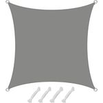 AMANKA 98% UV Schutz: Sonnensegel 2x2m Wasserdicht - Sonnensegel für die Terrasse Segeltuch Sonnenschutz Schattenspender Garten Sonnenschutz Sonnensegel Outdoor Sonnensegel Balkon Segel für Terrasse