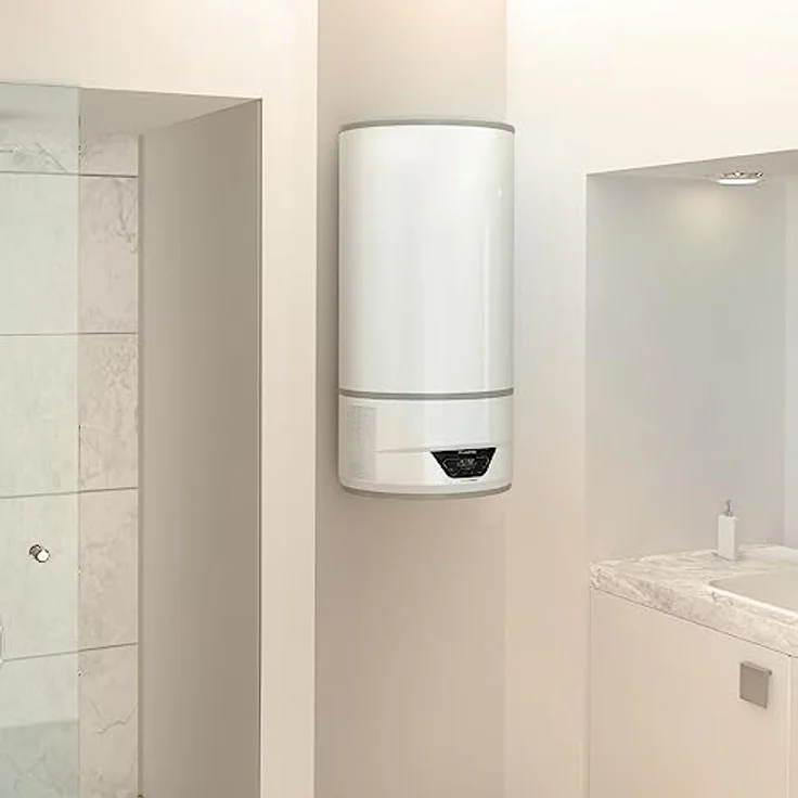 Ariston Lydos Hybrid Wi-Fi 80, Warmwasserspeicher mit Wärmepumpe, Weiß, 46,5 x 5,3 x 100,9 cm, 40,76 kg – Bild 4