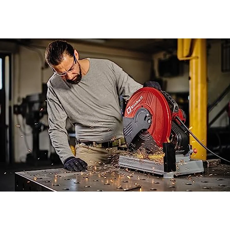 Einhell Metalltrennsäge TC-MC 355/1 (2.200 W, 4.200 min-1 Leerlaufdrehzahl, Softstart, Funkenflugschutz, inkl. Trennscheibe Ø 355 x Ø 25.4 x 2,8 mm) – Bild 2