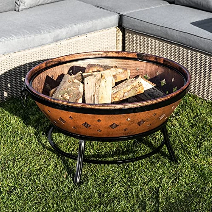 Peaktop Garten Holzkamin Patio Metallschale Feuer Hitze FP35 – Bild 3