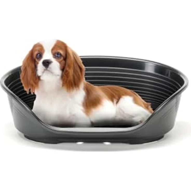 Ferplast Siesta Deluxe 6, Hundebett + Katzenbett aus robustem Kunststoff, leicht zu reinigen – Bild 1