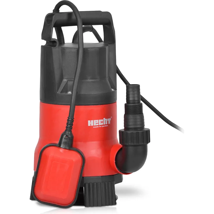 HECHT 3752 Tauchpumpe Schmutzwasserpumpe, 750 W, 12.500 l/h, 10 m Kabel, robust und effizient