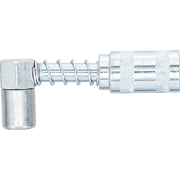 BGS 9403 | Mundstück für Fettpresse | abgewinkelt | Schmiermittelaufsatz | Hand Fettpresse, Fettpressenrohr Adapter | Schmierpresse Anschluss Nippel – Bild 3