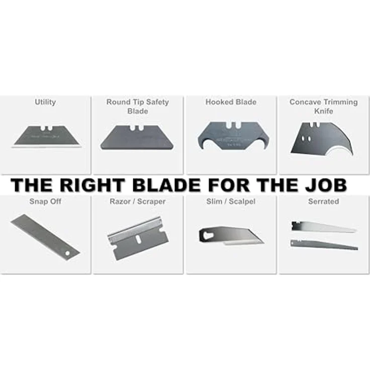 Stanley Abbrechklingen (18 mm, gerade Schneide, 0,55 mm Schneidstärke, 110 mm Klingenlänge, 10 Stück im Spender) 0-11-301 – Bild 5