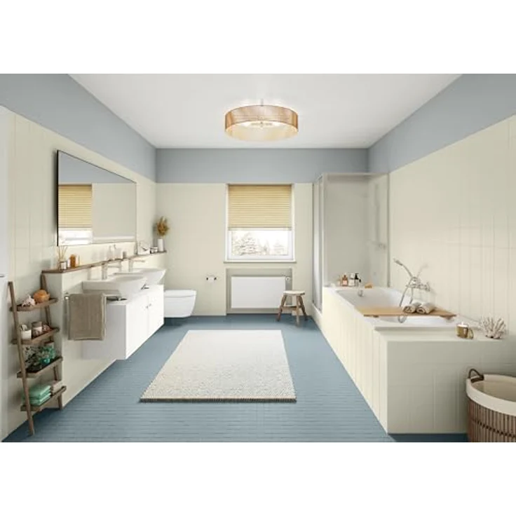 Alpina Fliesenlack 2K Kreidefelsen, seidenmatt, 750 ml, für den Nassbereich geeignet, wasserbasis, geruchslos, 10 m² bei 2 Anstrichen – Bild 4