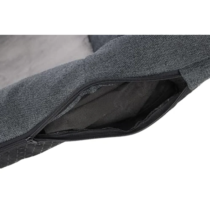 Kerbl Pet Liegekissen Platin Ortho, 100x70x9 cm, grau - Orthopädisches Hundeliegekissen mit viskoelastischem Schaumstoff – Bild 3