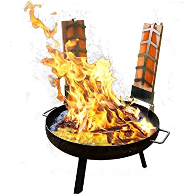 Multi-Grillset Holzkohlegrill Oslo 4 in 1, Dreibein-Grill mit Topf, 180 x 65 x 65 cm, Grillfläche 55 cm – Bild 4