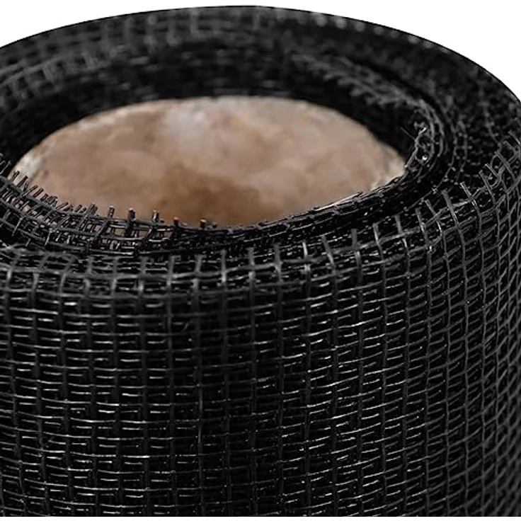 vidaXL Fiberglas Fliegengitter 100x500 cm, Insektenschutz Gaze Netz in Schwarz, vielseitig einsetzbar für Fenster, Türen und Heimwerkerprojekte – Bild 4