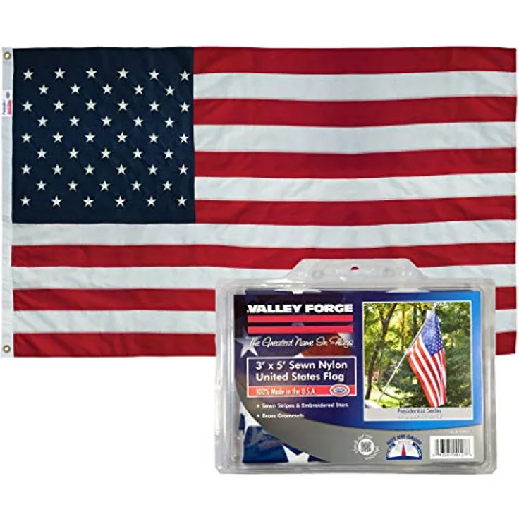 Valley Forge USPN-1 American Flag, 3x5 Grommeted, Multi Color