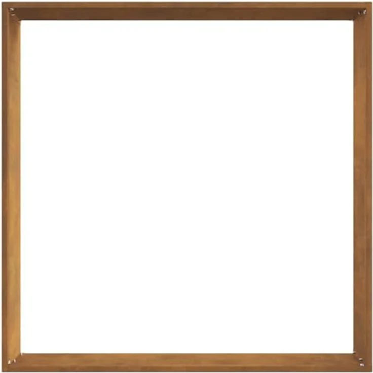vidaXL Beetumrandung Raseneinfassung Rostig, 60 x 60 x 13 cm, wetterfest aus Stahl, langlebig und einfache Montage – Bild 7