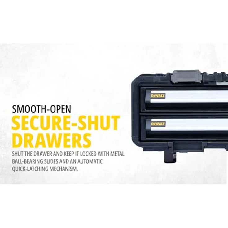 Dewalt ToughSystem dxl Modul mit zwei Schubladen, robuster Kunststoff-Korpus, kompatibel mit ToughSystem 1.0 und 2.0 – Bild 32