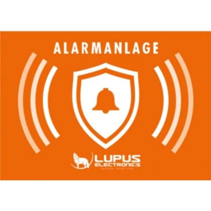 Aufkleber: Alarmanlage