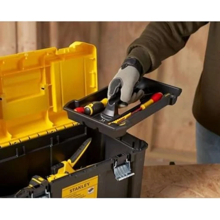 Stanley Werkzeugbox mit Organizer 19Z, robuster Werkzeugkoffer mit intelligentem Fächerdesign – Bild 5