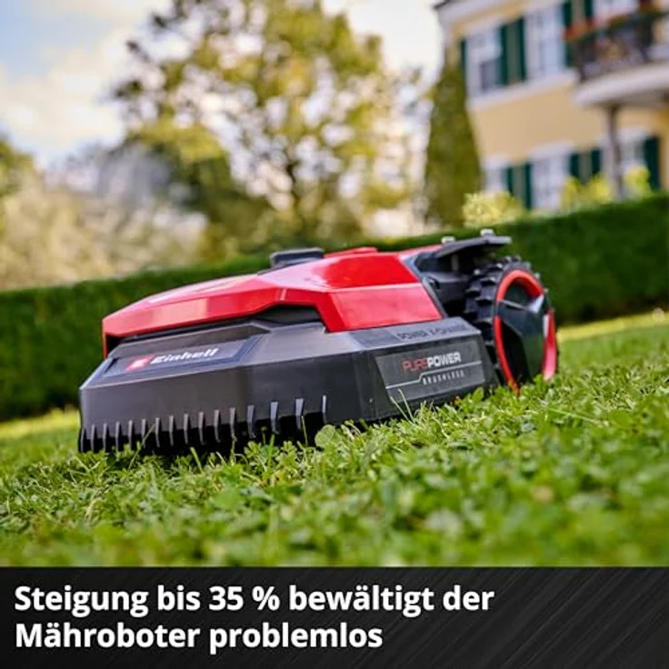 Einhell Freelexo 500, 18V Mähroboter für Rasenflächen bis 500 m², Schnittbreite 18 cm, induktionsgestützte Navigation, inklusive Begrenzungskabel und Bluetooth/WLAN Steuerung – Bild 9