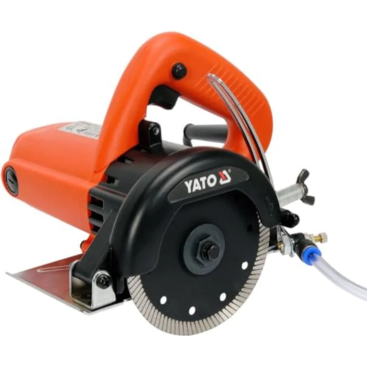 Yato Tischkreissäge GRASSCHNEIDEN 125 mm 1400 W, hitzebeständig bis 200°C, Kupferwicklungen, nass/trocken, 125mm x 22,2mm, in blau – Bild 1