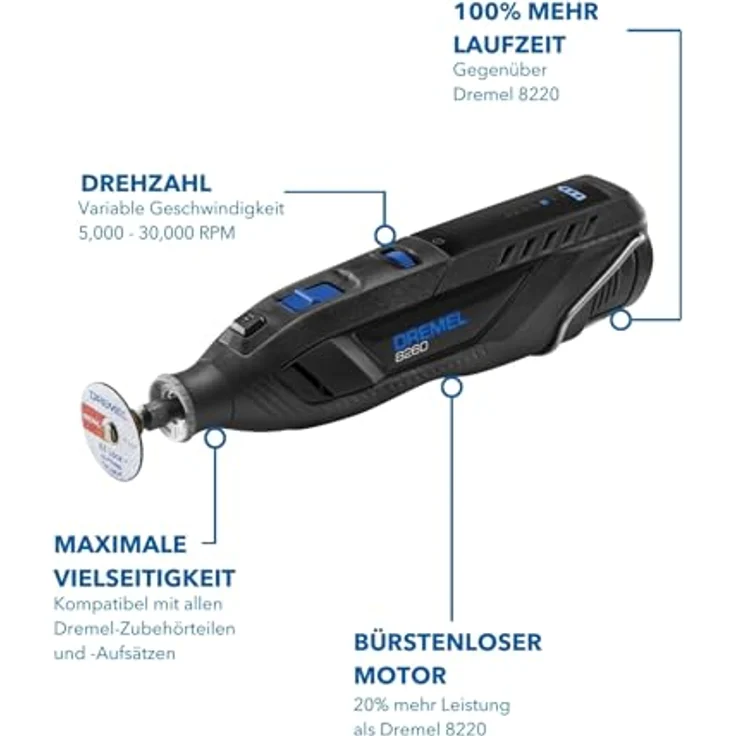 Dremel Multifunktionswerkzeug-Set 8260-5-65, 12Volt – Bild 3