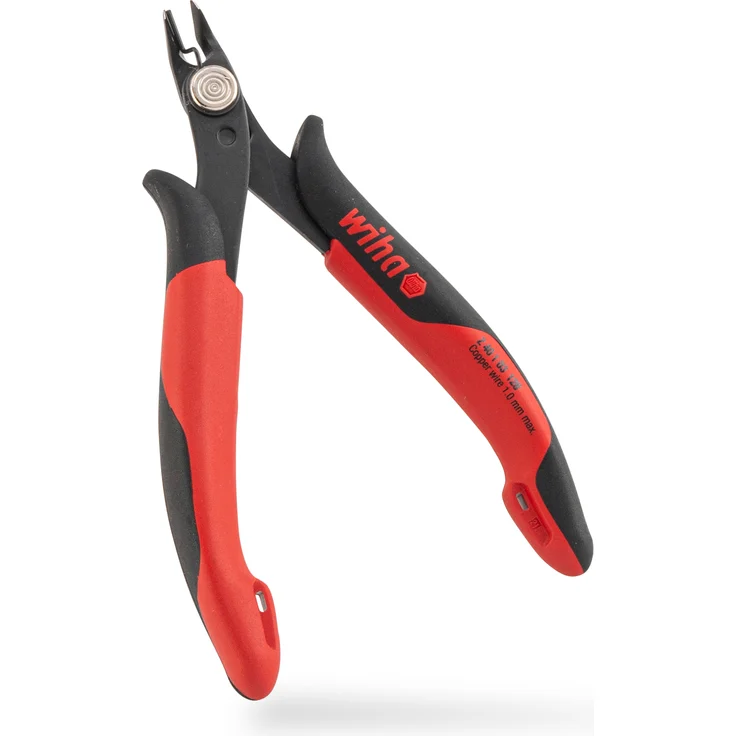 Wiha Präzisions Seitenschneider Elektronik klein (26813) breiter, spitzer Kopf ohne Wate 130mm I Mini Drahtschneider für Elektroinstallation – Bild 14