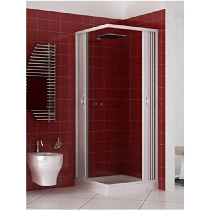 PVC Duschkabine 75x75 mit zentraler Öffnung Mod. Acquario – Bild 3
