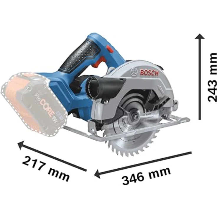 Bosch Professional Accutoolkit 18V, 5-teiliges Elektrowerkzeugset mit GSR 18V-65 Bohrschrauber, GDX 18V-285 Schlagschrauber, GKS 18V-57-2 Kreissäge, GOP 18V-34 Multi-Oszilliergerät, GST 18V-125 S Stichsäge, 2 x 5,0 Ah Akkus und Schnellladegerät in robuster Tasche – Bild 5