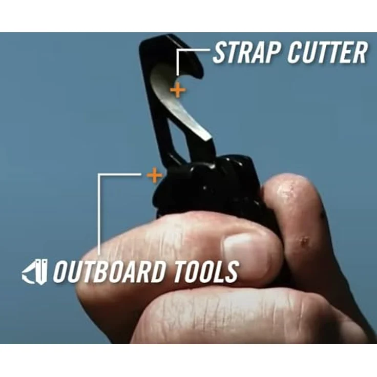 Gerber Crucial Multi-Tool, 9 Funktionen mit Gürtel-Clip, Gurtschneider, Liner-Lock, Länge 9,1 cm, Schwarz, 31-001518 – Bild 3
