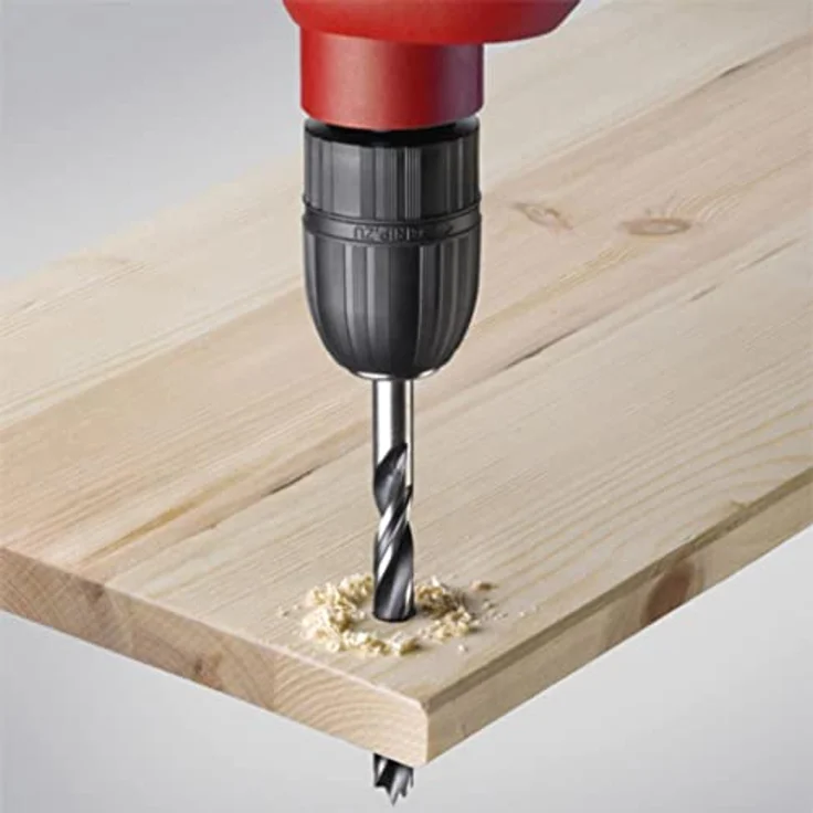 kwb Holzspiralbohrer Ø 8 mm, Industriequalität für saubere Bohrungen und stabilen Geradeauslauf, schwarz – Bild 3