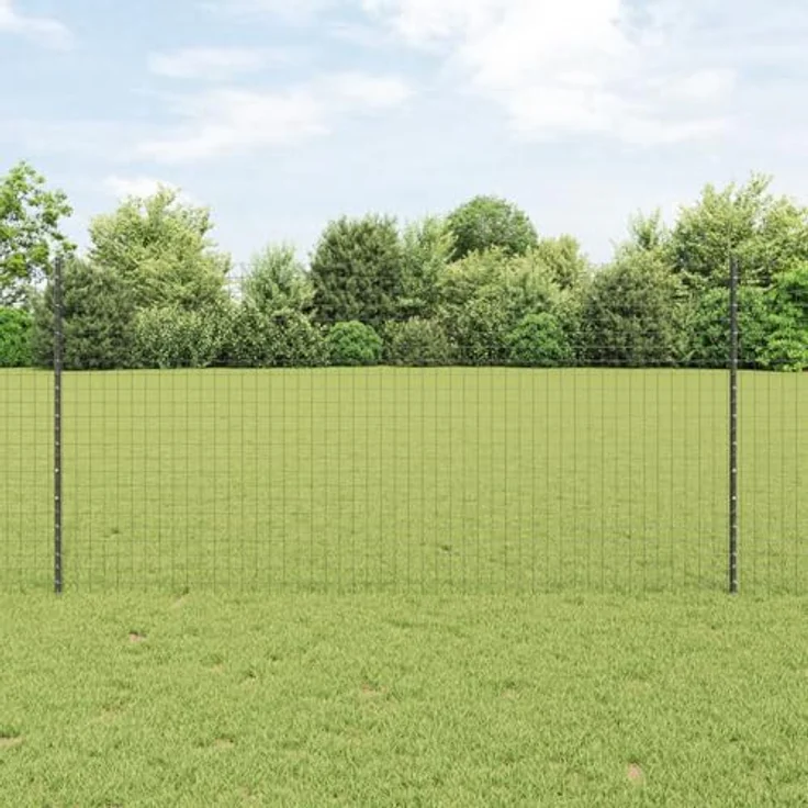 vidaXL U-Kanal Zaunpfosten, 10 Stück, 120 cm, grauer pulverbeschichteter Stahl, robust und modern – Bild 2