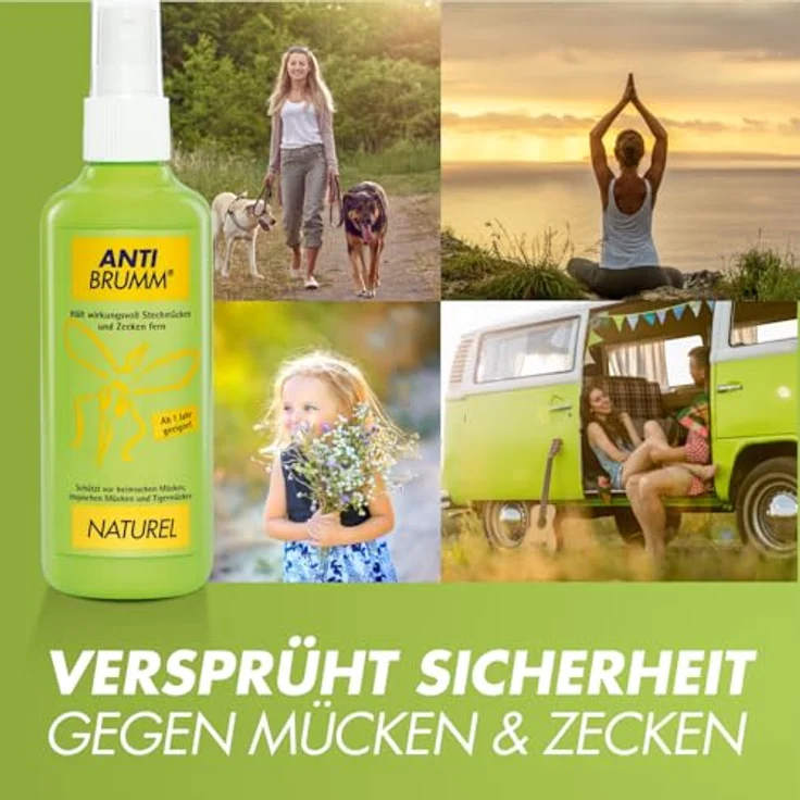 HERMES Arzneimittel GmbH ANTI-BRUMM Naturel Insektenspray, 150 ml Pumpzerstäuber, schützt bis zu 5 Stunden vor Mücken und Zecken – Bild 6