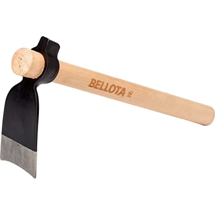 Bellota HOE2420W335P - Kleine Hacke für die Bepflanzung von Gemüsebeeten und Steingärten - Mit Holzgriff - Anti-Rotations-System - Hammerfunktion