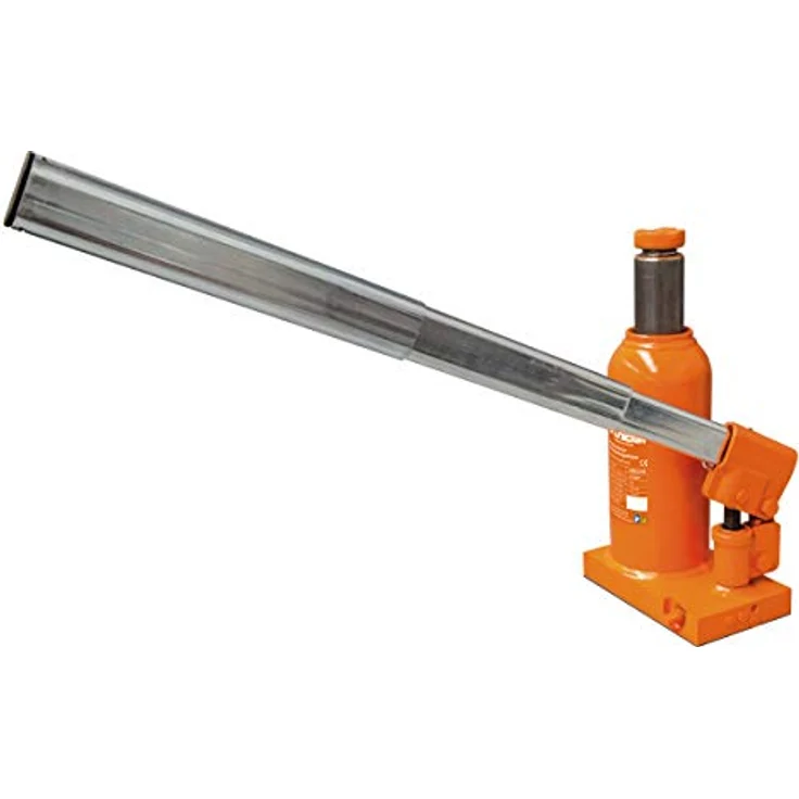 Unicraft Hydraulischer Stempelwagenheber HSWH 20 TOP, Tragkraft 20 t, Hub 150 mm, horizontal verwendbar, mit ausdrehbarer Hebesäule und kippfester Fußplatte – Bild 2